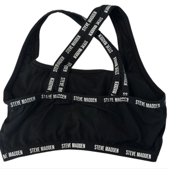 NWOT 1X STEVE MADDEN Black Removable Pads Lounge Bra - Picture 4 of 6